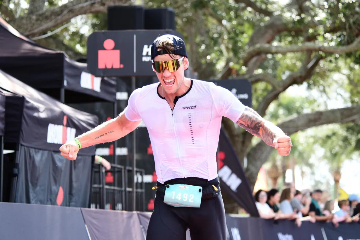 Ironman finish line
