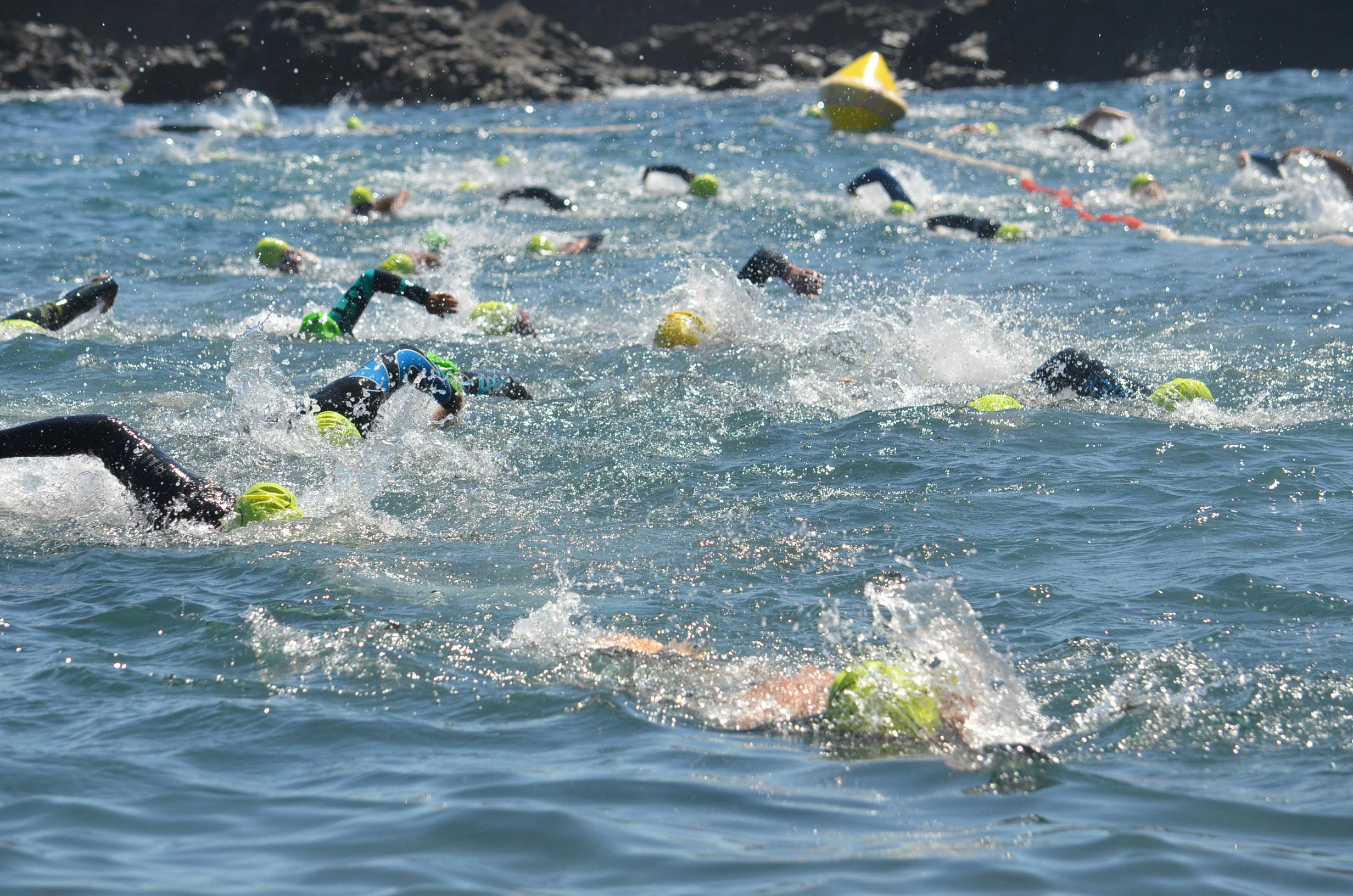 Ironman swim start